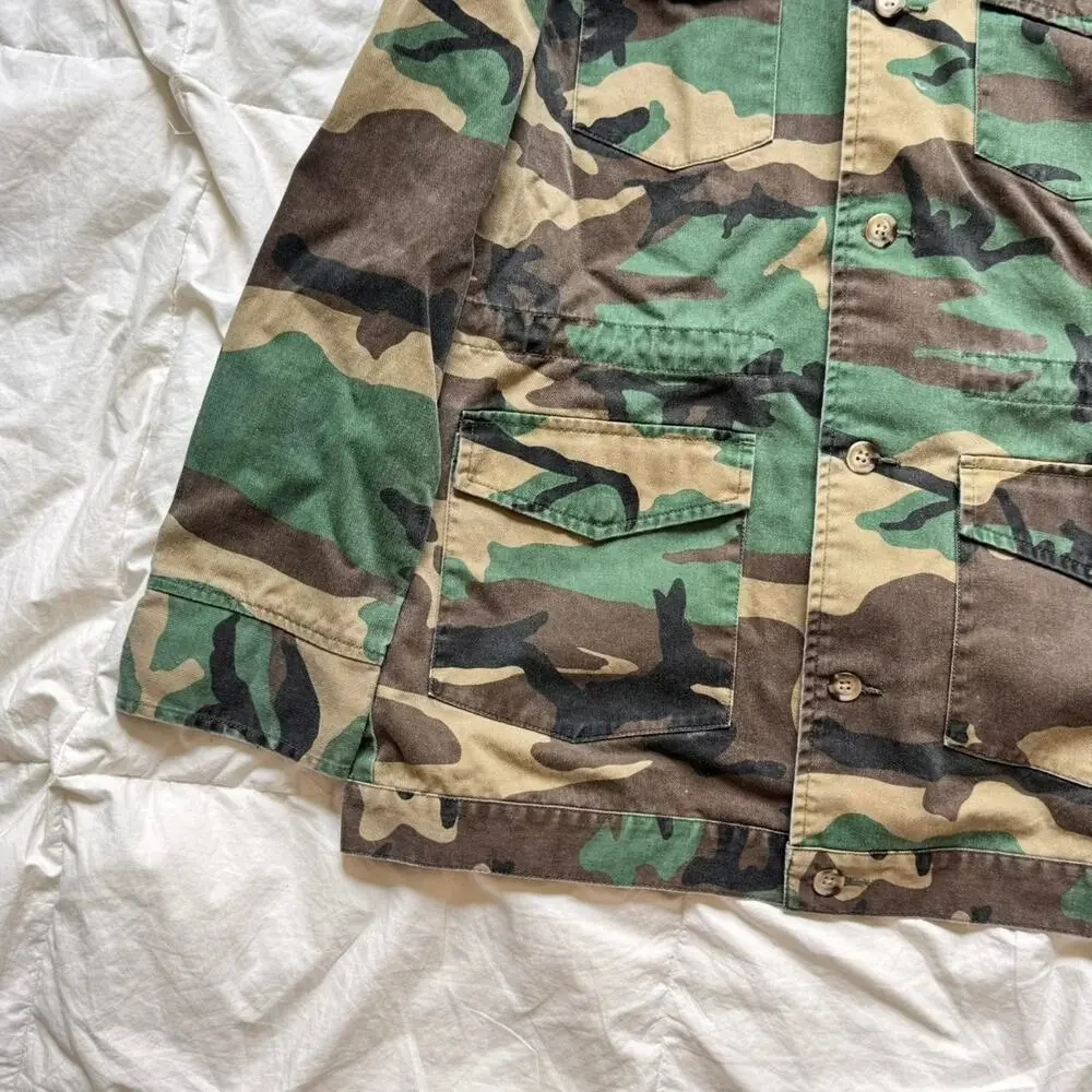 bycorpus green brown‎ camo jacket sz M urban outfitters military grunge y2k